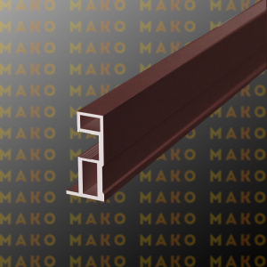 Профиль вертикальный MS163 Бордо (P14)